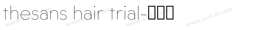 thesans hair trial字体转换